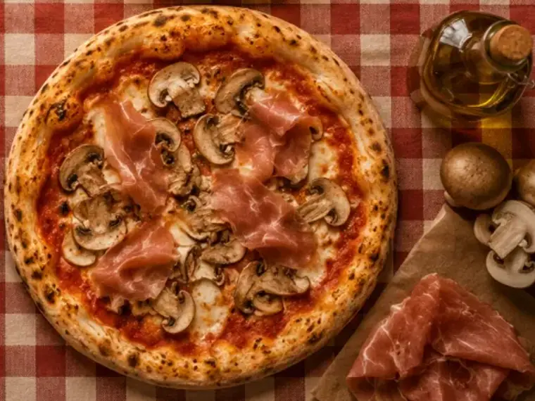 Pizza Prosciutto e Funghi